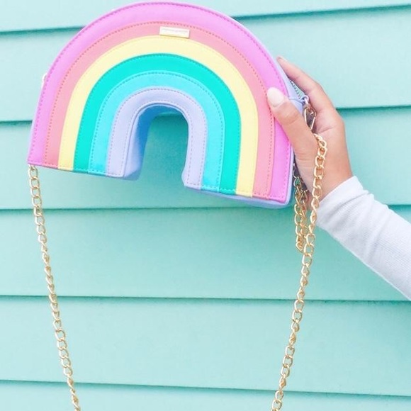 Skinnydip London Handbags - CLOSET CLOSING 3/10❗️Pastel Rainbow Crossbody Bag